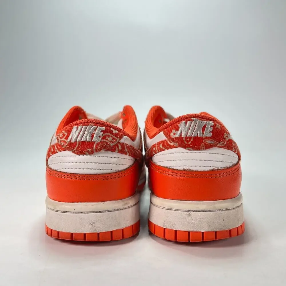 Nike Dunk Low Essential Paisley Pack Orange Sneakers DH4401-103 Womens Size 6.5
